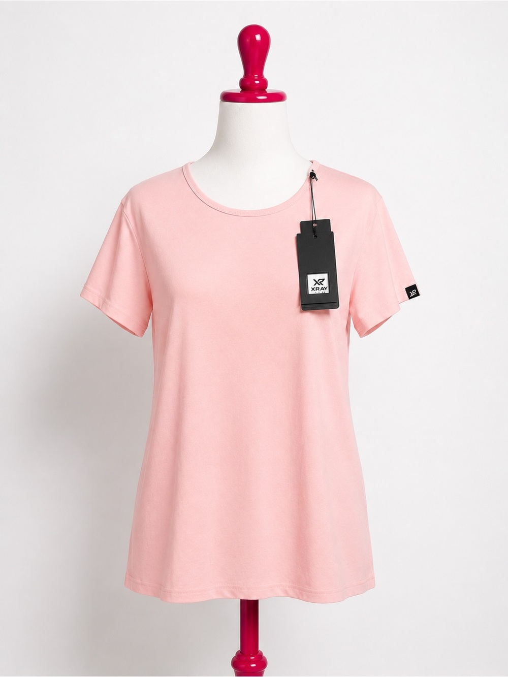 Women's Short-Sleeve Crewneck Tee in Light Pink